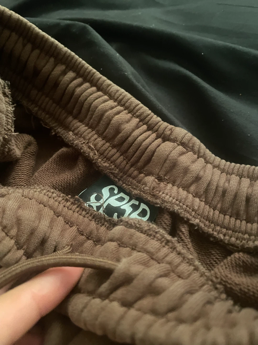 SEPD Brown Sweatpants with Pink 666 Graphic - photo 3