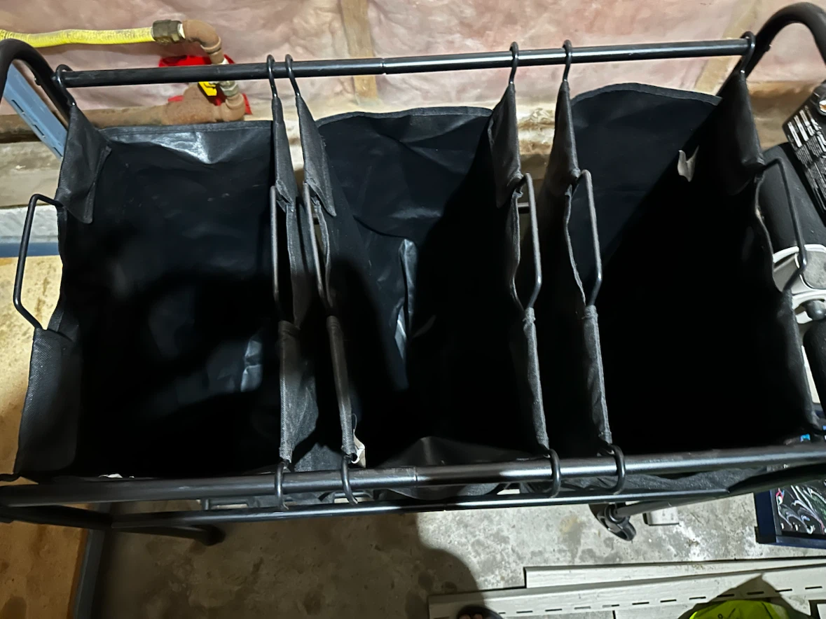 Rolling Storage Organizer with Fabric Bins - photo 2