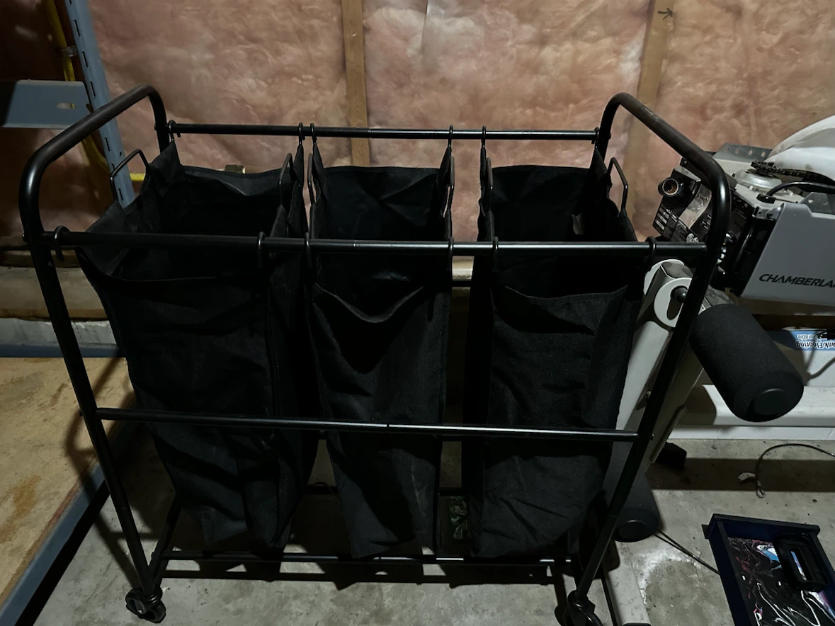 Rolling Storage Organizer with Fabric Bins - photo 3