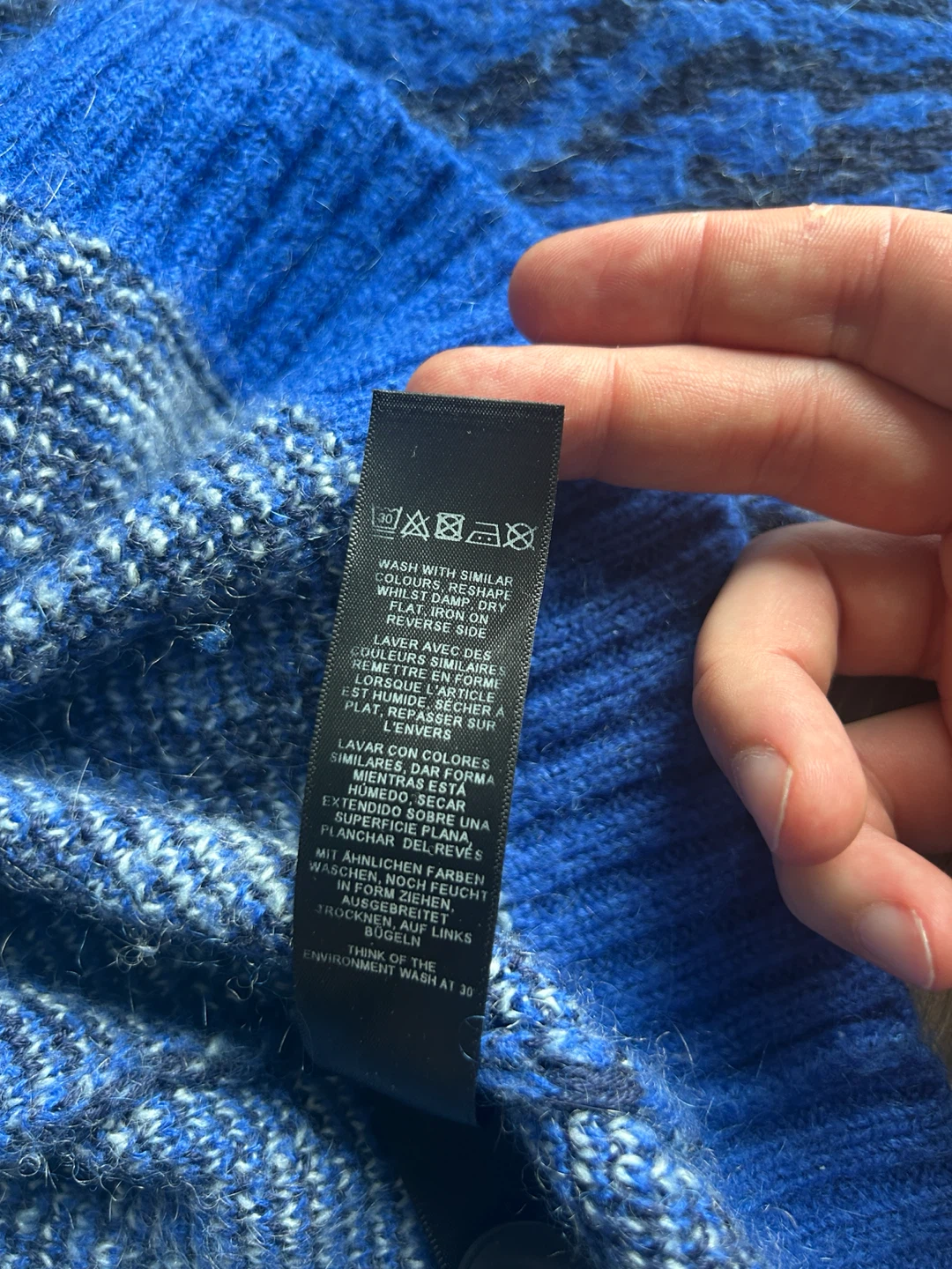 ASOS Blue Argyle Cardigan - photo 4
