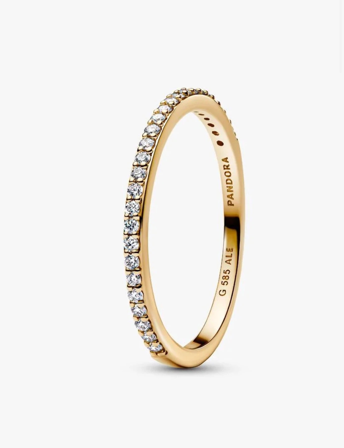 Pandora Era Lab-Grown Diamond Half Eternity Band Ring 14k Gold