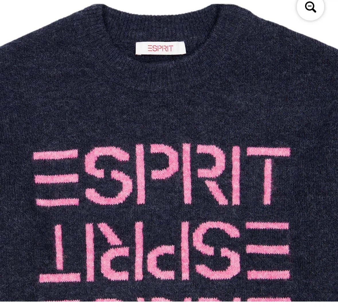 ESPRIT Women’s Crewneck Logo Sweater, Retro 80s NWT