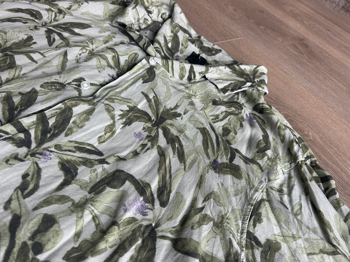 H&M Short Sleeve Tropical Print Shirt XXL - photo 2