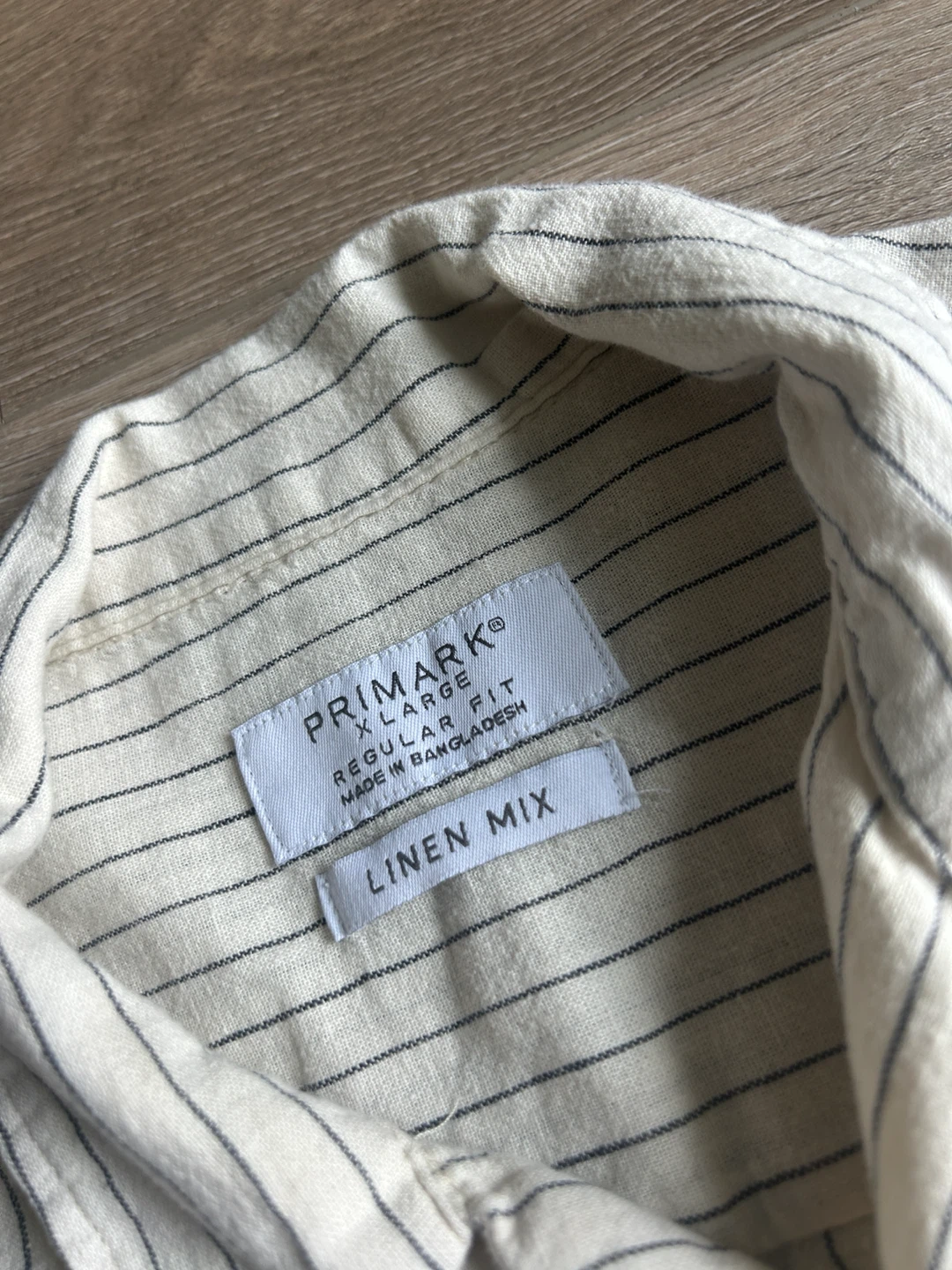Primark Linen Mix Striped Short Sleeve Shirt XL - photo 2