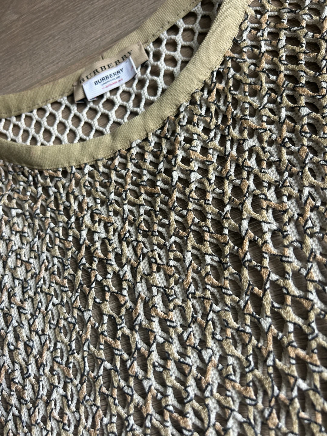 Burberry Knit Mesh T-Shirt - photo 2