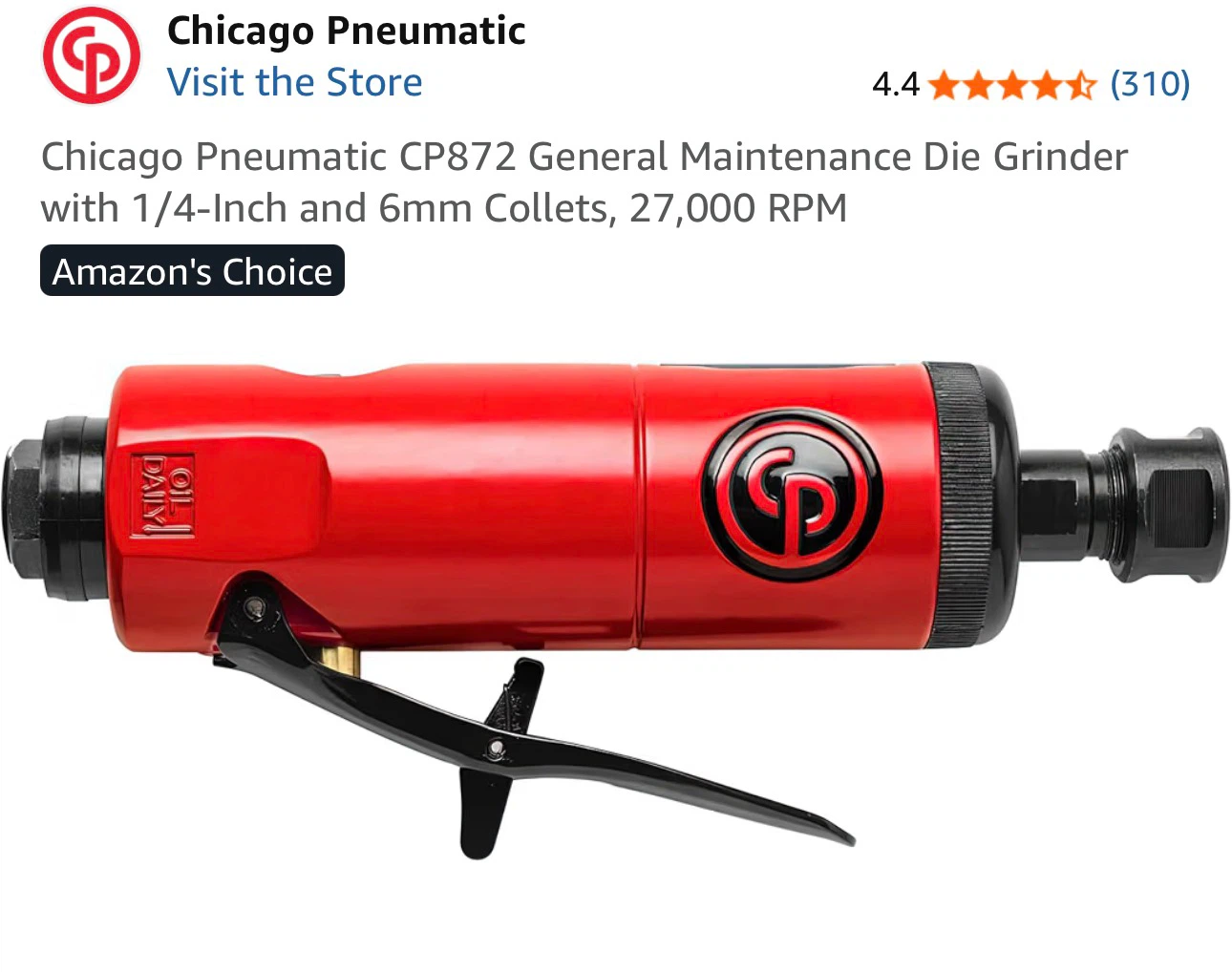 Pneumatic CP872 Die Grinder - photo 2