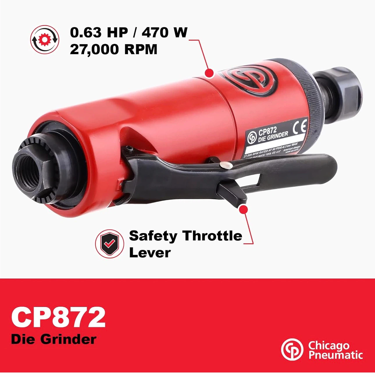 Pneumatic CP872 Die Grinder - photo 3