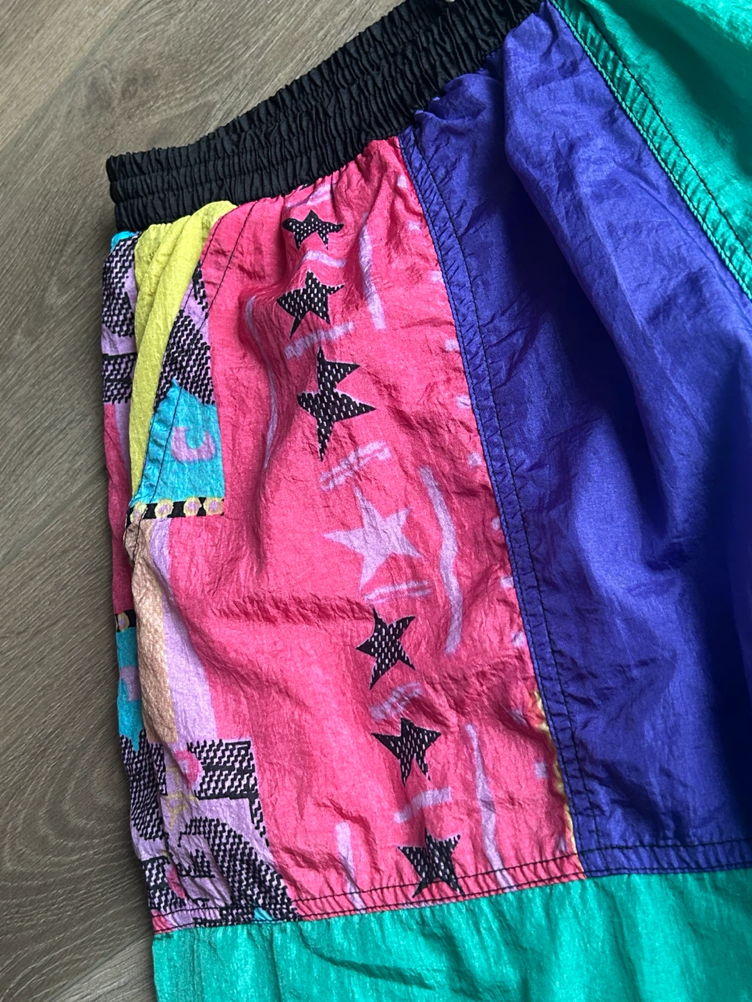 Equipe Retro Colorblock Nylon Shorts Size L - photo 4