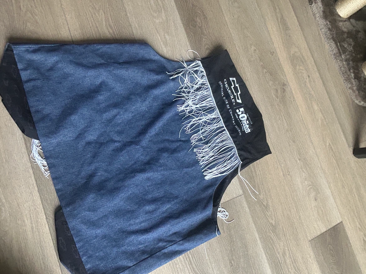 Chevrolet Country Music Fest Denim Vest with Fringe - photo 4