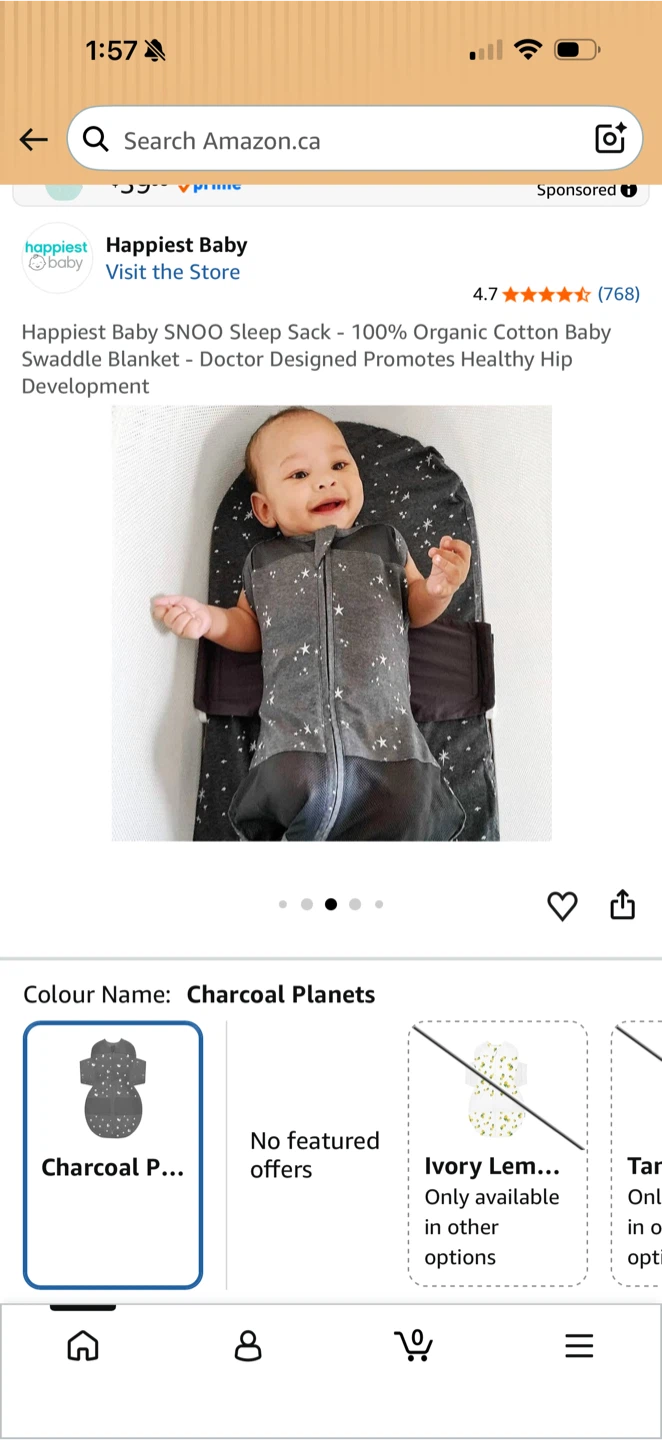 Happiest Baby SNOO Sleep Sack - Medium