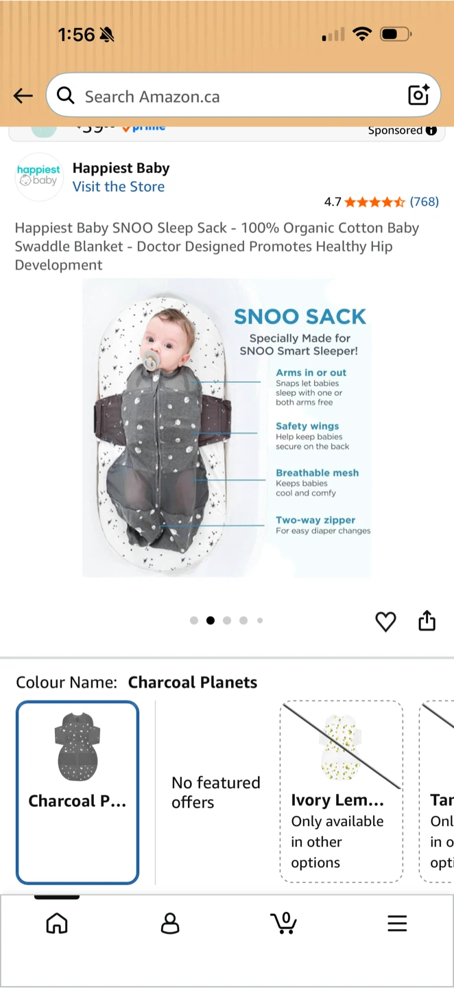 Happiest Baby SNOO Sleep Sack - Medium - photo 2