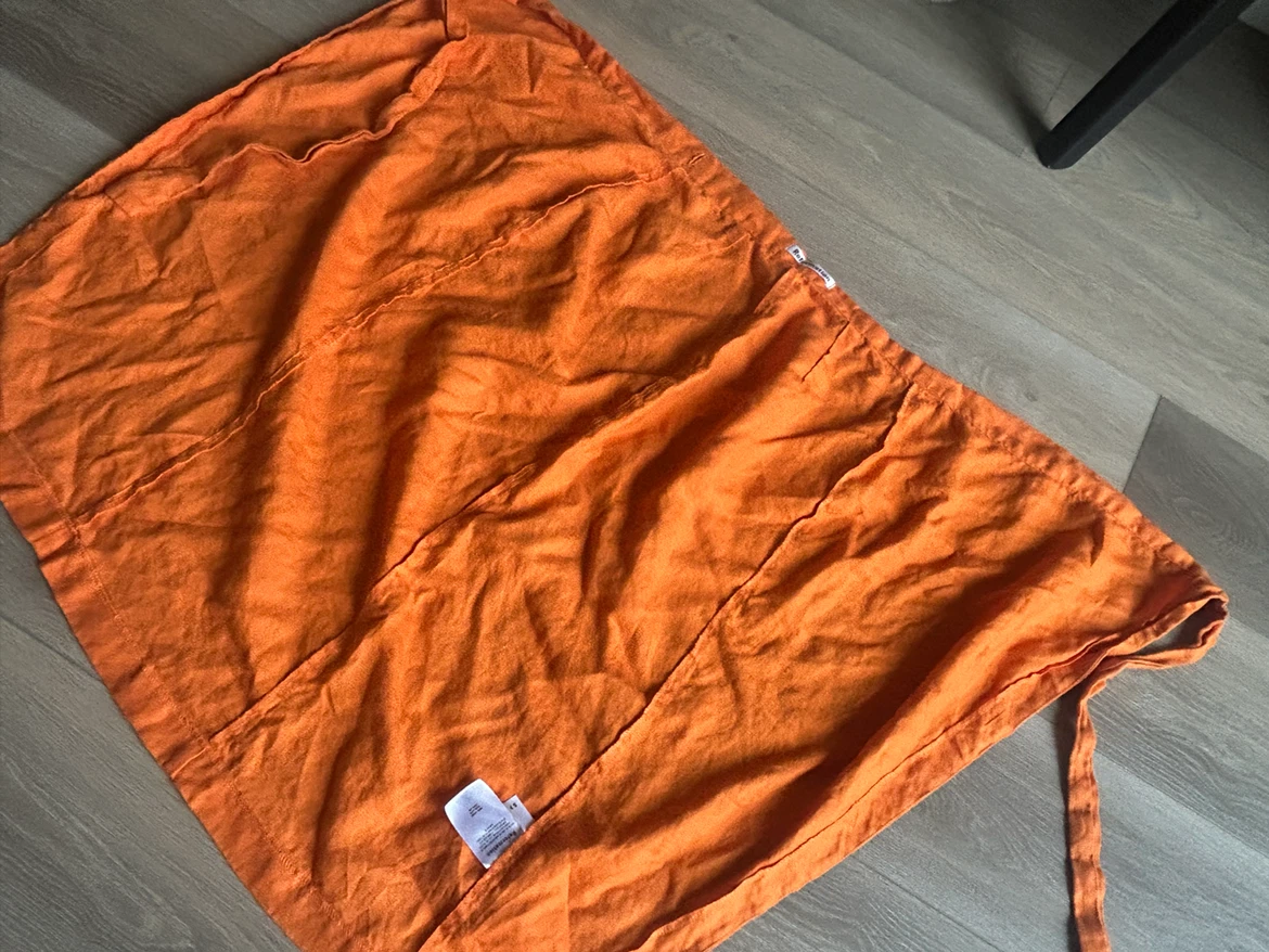 Reformation Orange Linen Skirt Size S - photo 2