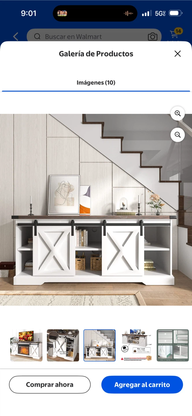 Farmhouse Sliding Barn Door TV Stand - photo 3
