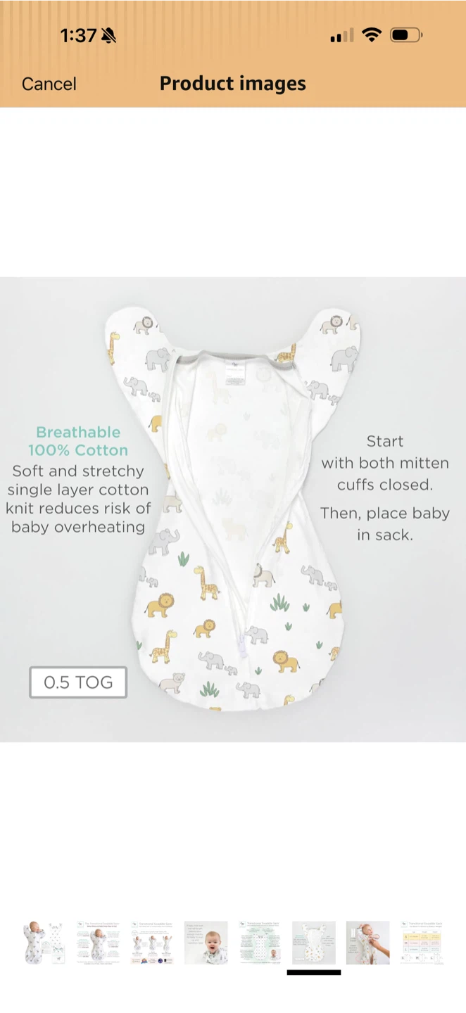 Amazing Baby Transitional Swaddler, Small - photo 5