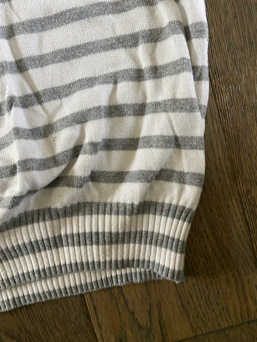 MNG Casual Sportswear Striped Nautical Rope Knit Top Size XS - photo 2