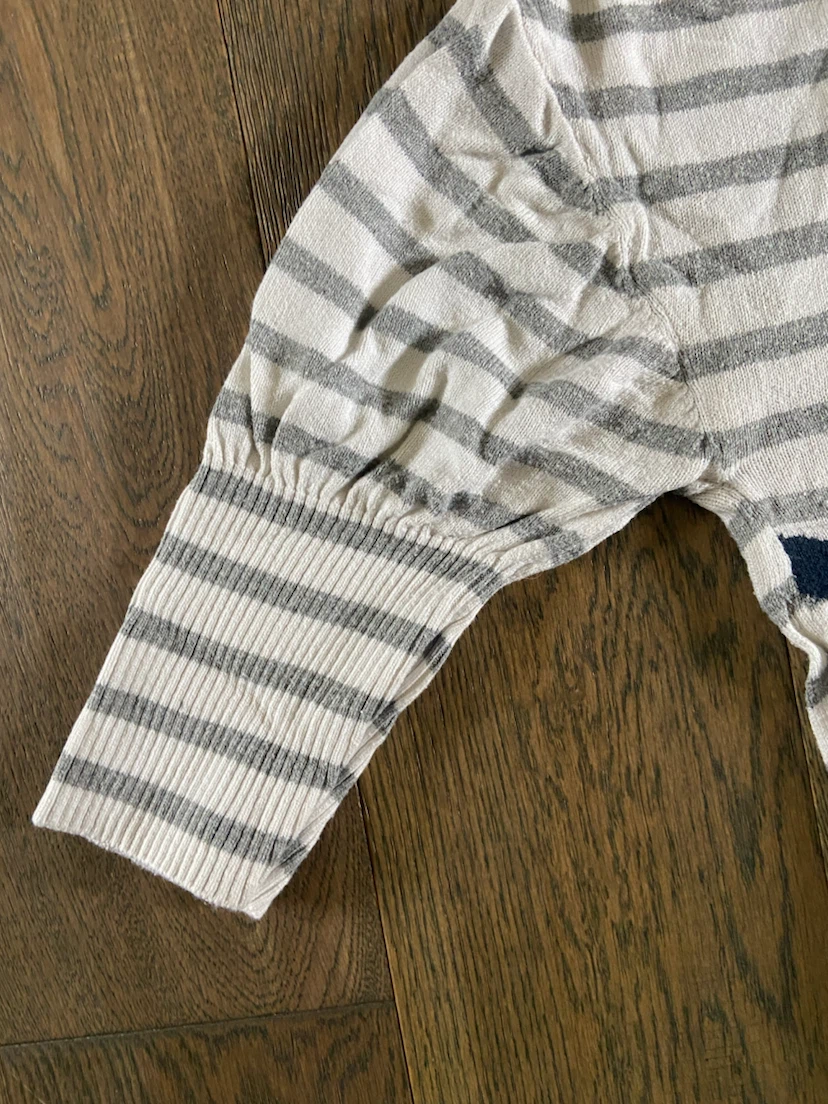 MNG Casual Sportswear Striped Nautical Rope Knit Top Size XS - photo 3