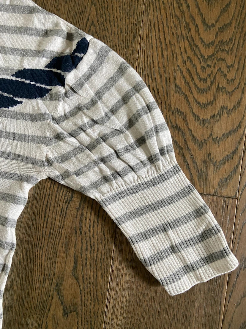 MNG Casual Sportswear Striped Nautical Rope Knit Top Size XS - photo 5