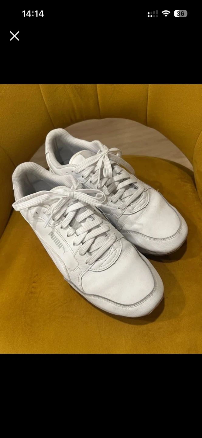 White Puma Sneakers Size 9.5 - photo 2