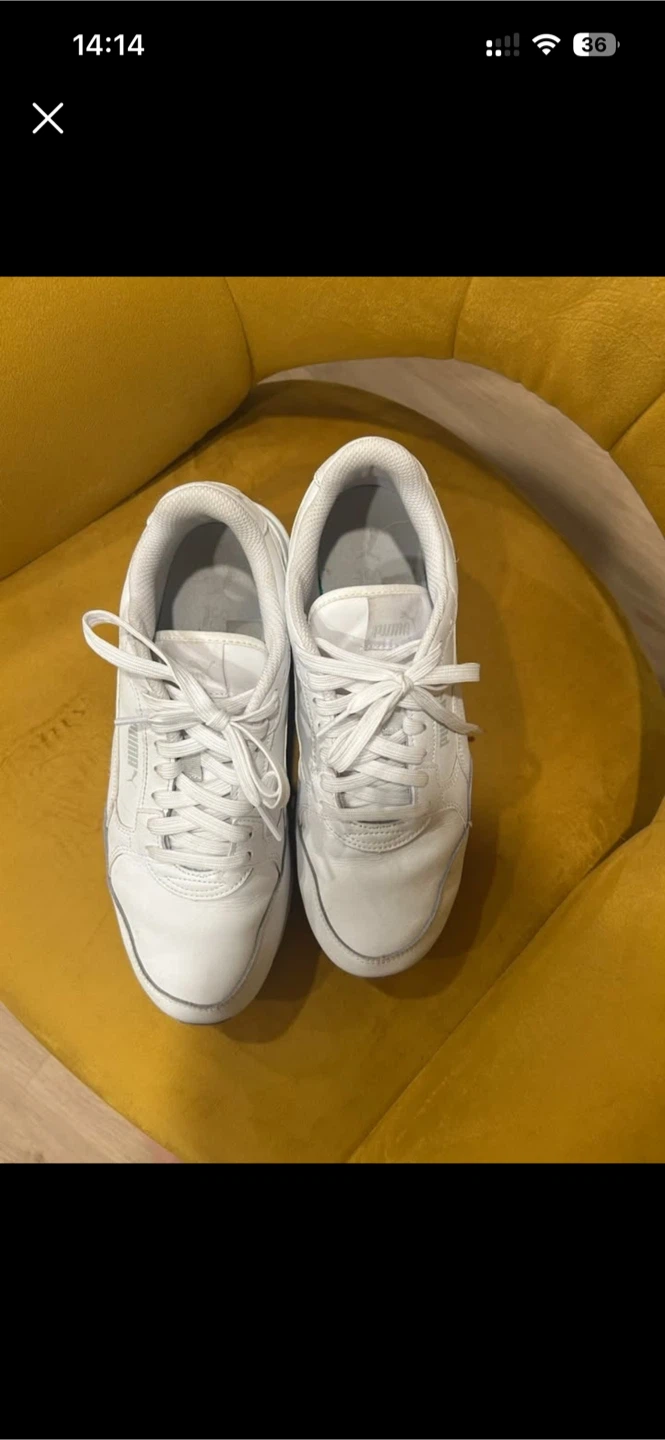 White Puma Sneakers Size 9.5 - photo 3
