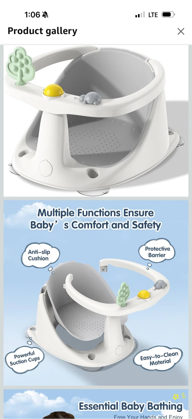 RPTGH Baby Bath Seat - Grey - photo 5