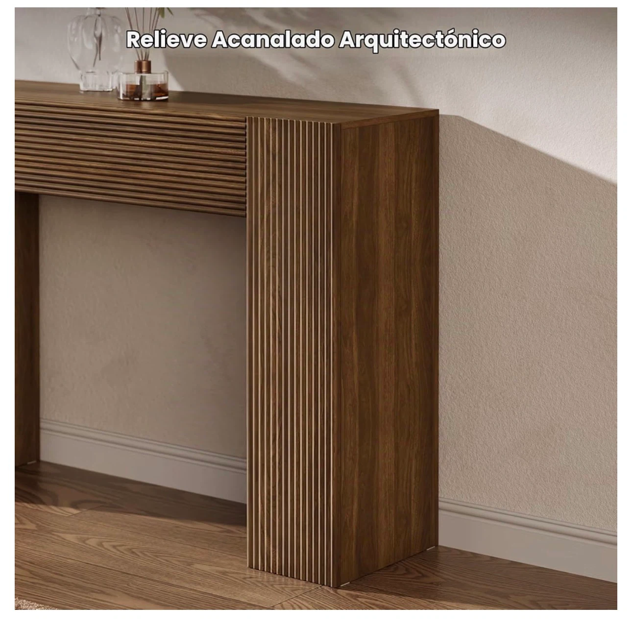 Architectural Fluted Console Table - photo 3