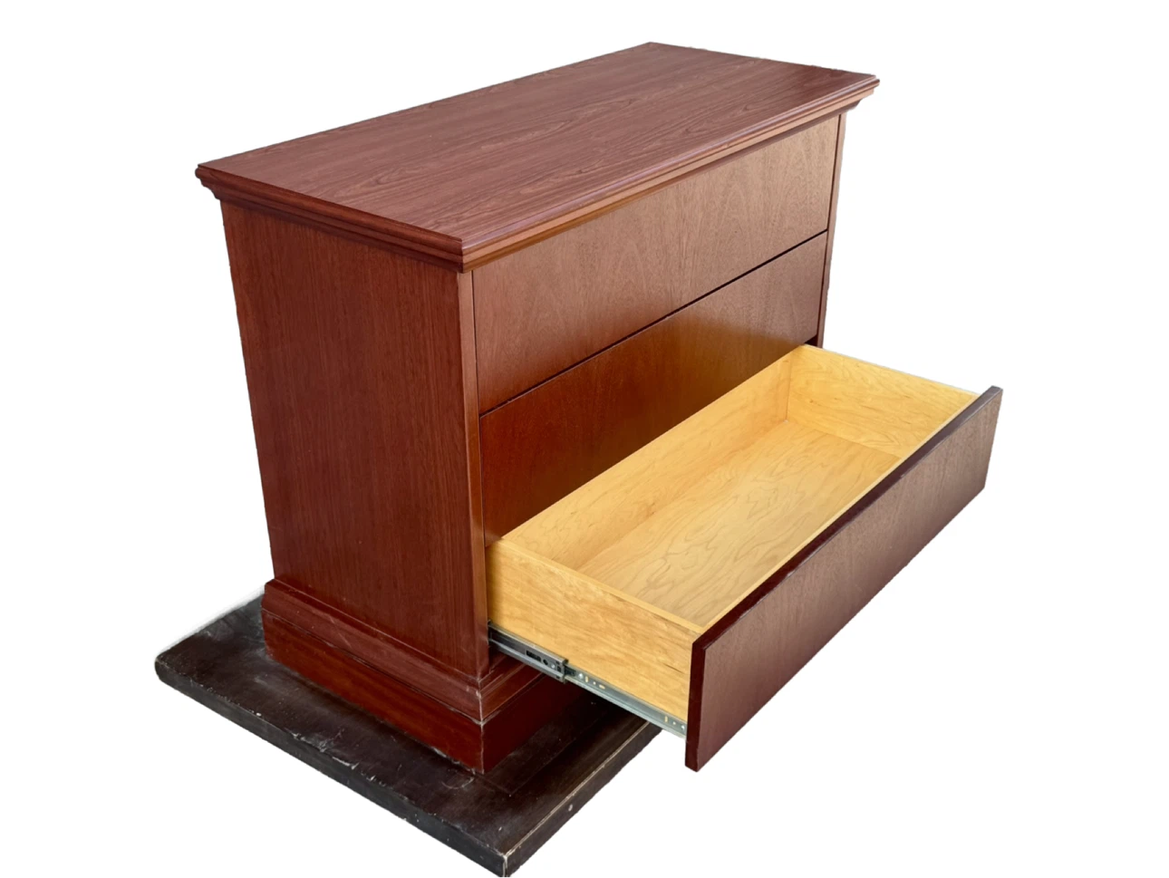 Cherry Finish 3-Drawer Chest - photo 2