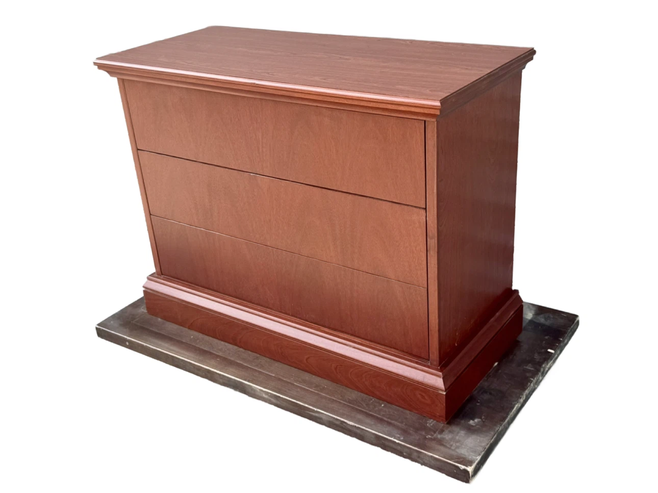 Cherry Finish 3-Drawer Chest - photo 5