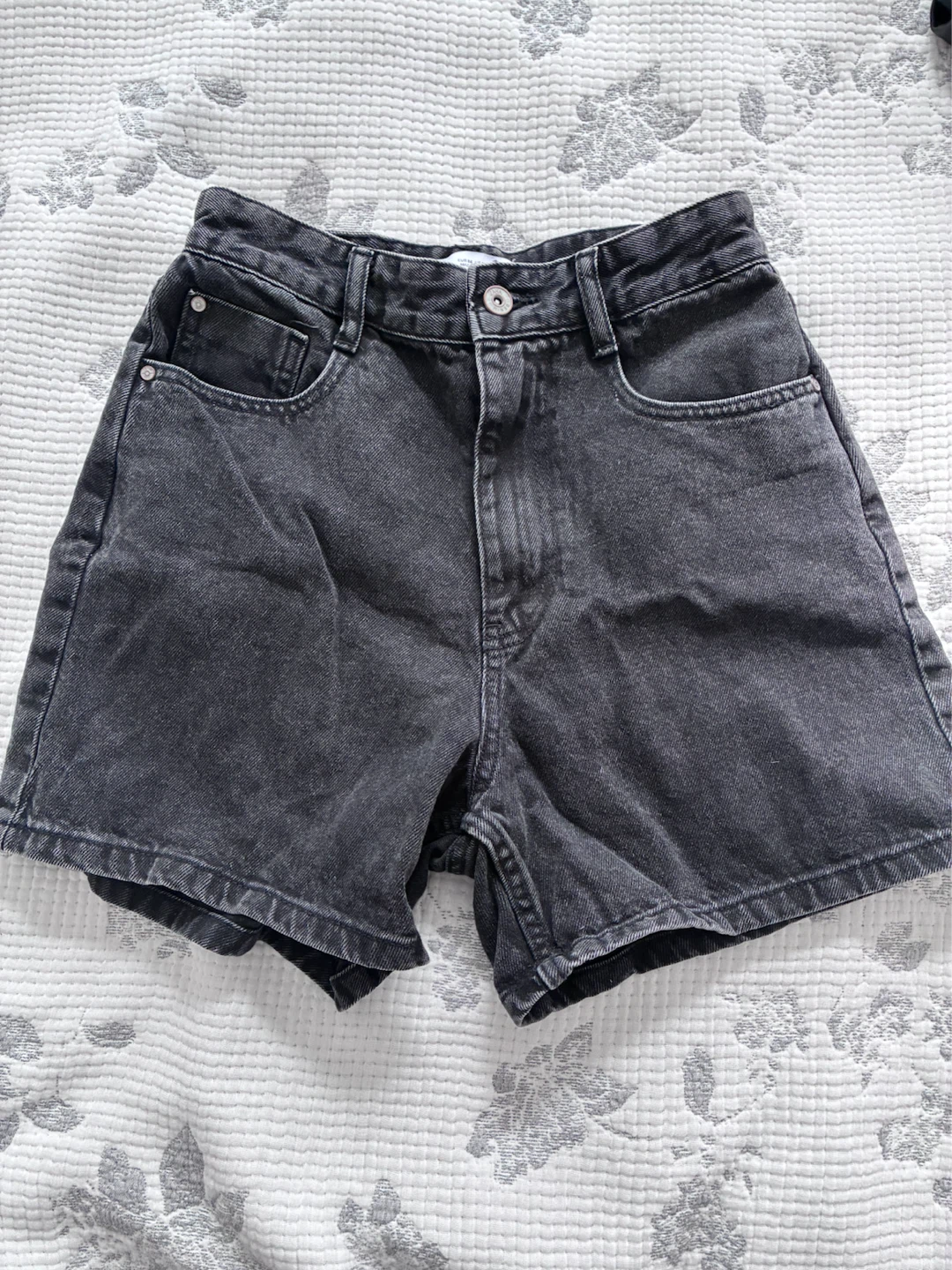 Zara Black Denim Shorts