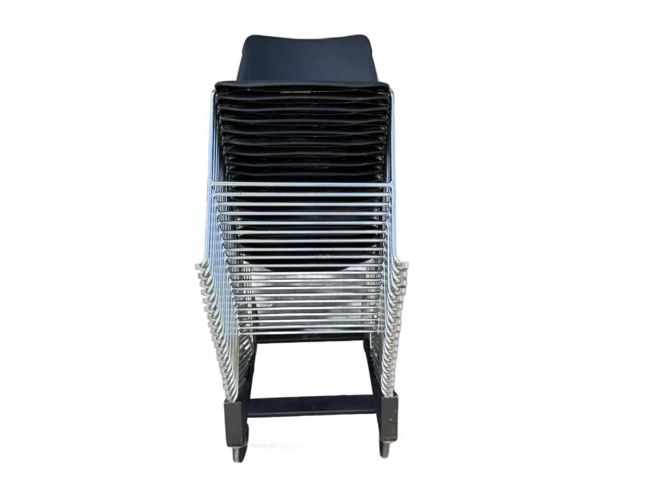 Stackable Black Chairs (Set of 20) - photo 2