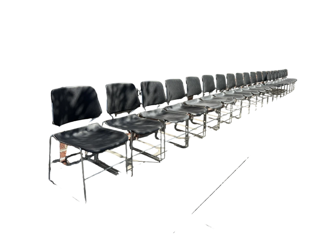 Stackable Black Chairs (Set of 20) - photo 5