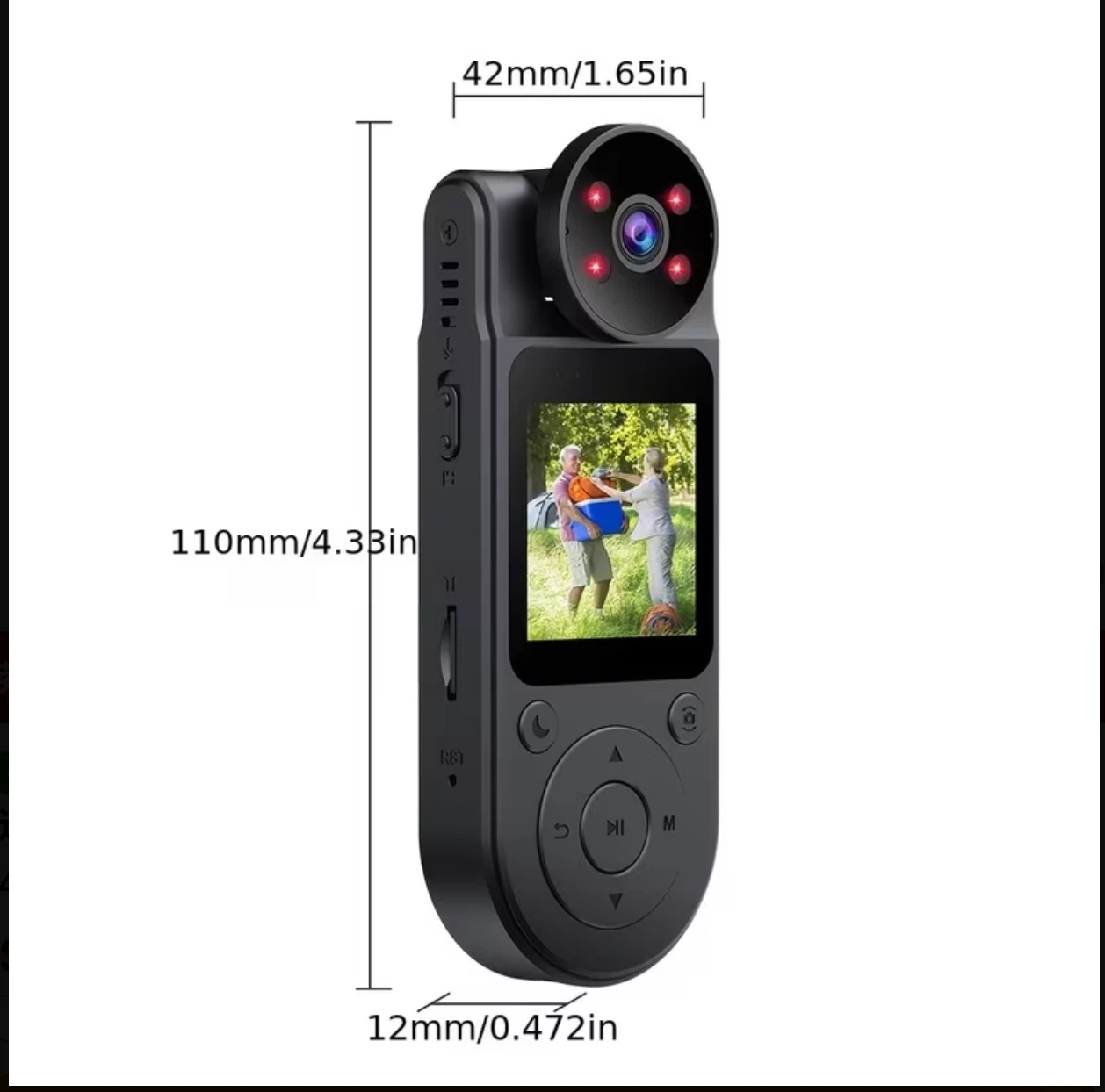 Mini Body Camera with Night Vision & 180° Rotating Lens - photo 5