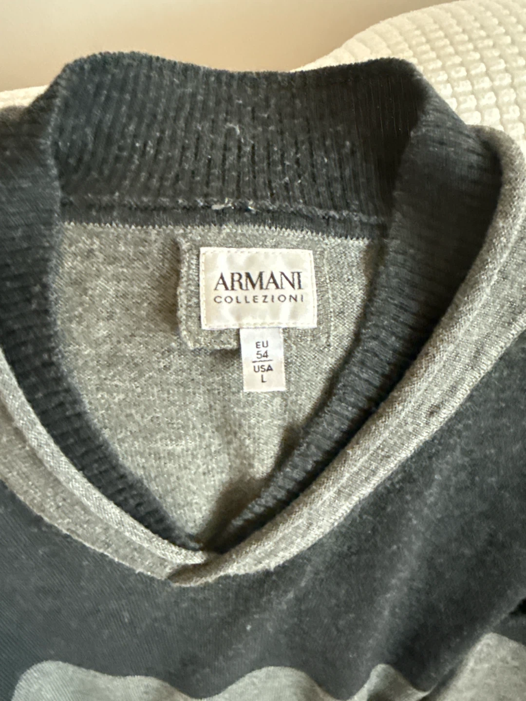 Armani Collezioni Men's V-Neck Sweater - photo 2