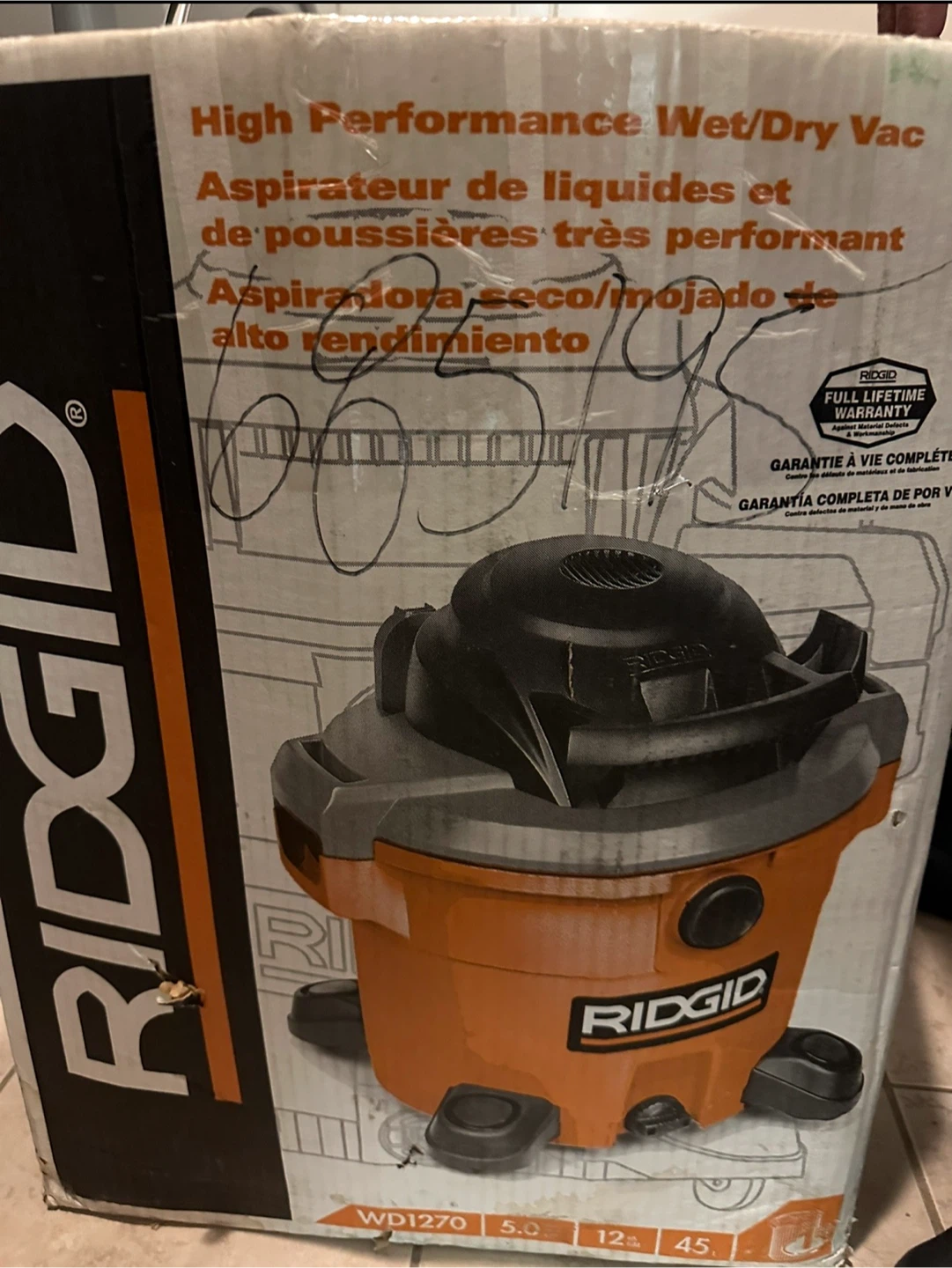 RIDGID WD1270 High Performance Wet/Dry Vac - photo 2