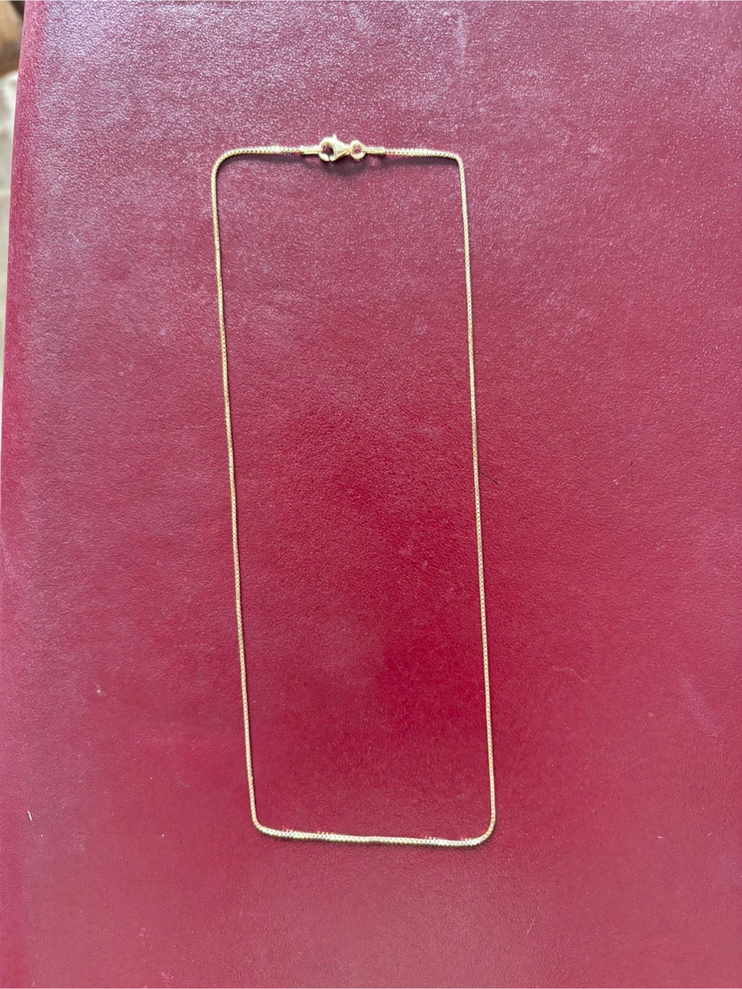 Gold Vermeil Box Chain Necklace