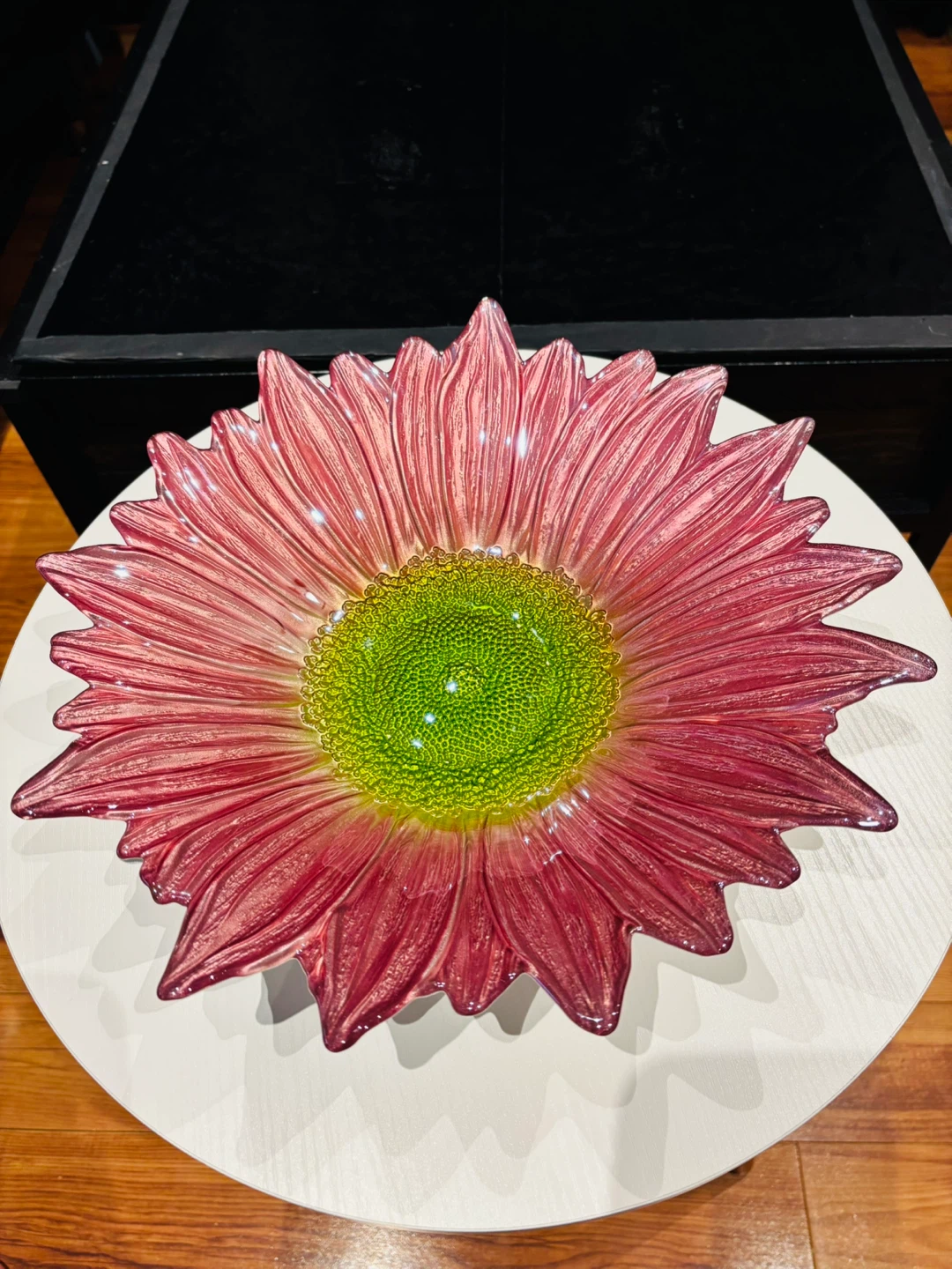 Decorative Flower Glass Bowl