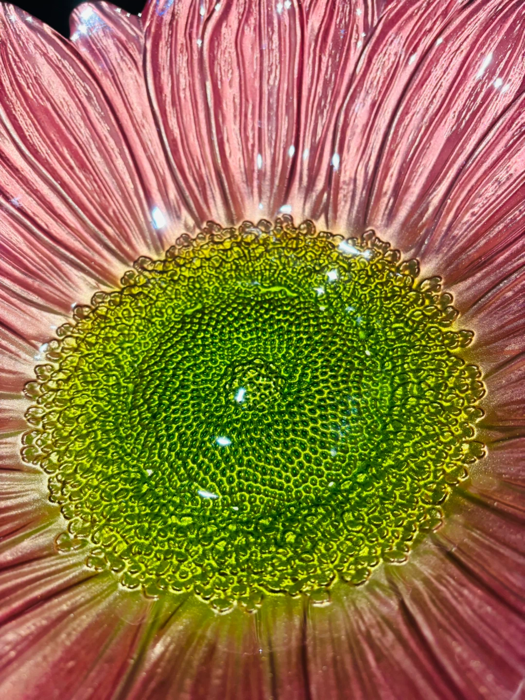 Decorative Flower Glass Bowl - photo 3