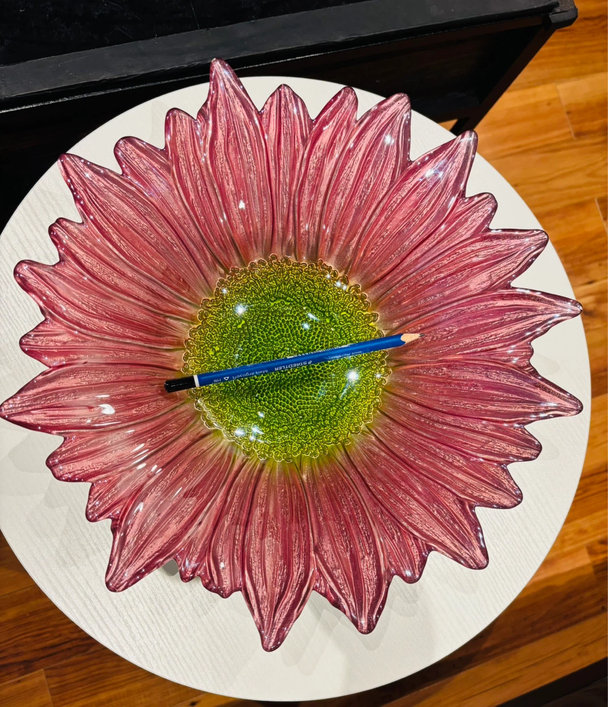 Decorative Flower Glass Bowl - photo 5