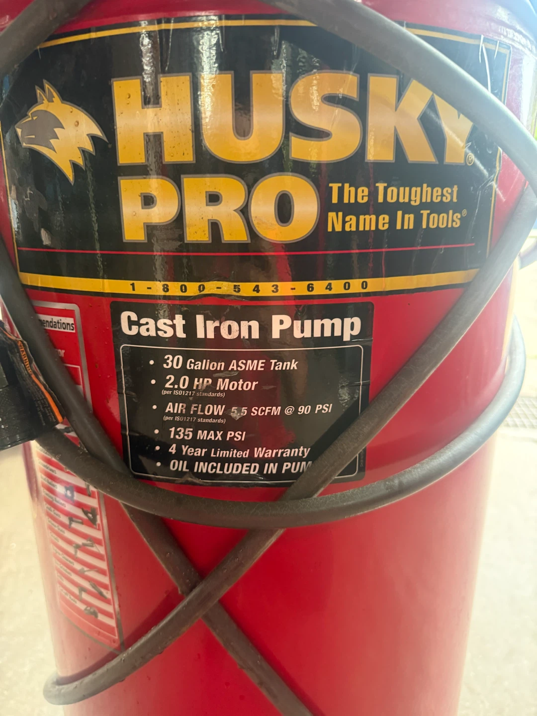 Husky Pro 30 Gallon Air Compressor