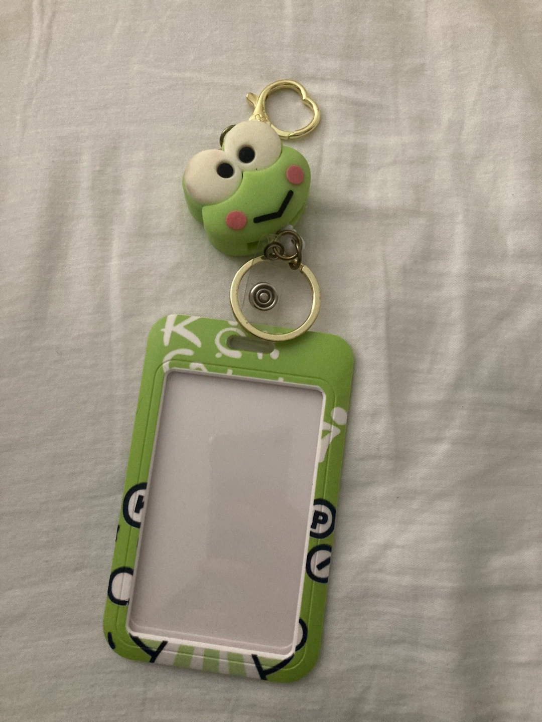 sanrio keroppi cardholder keychain