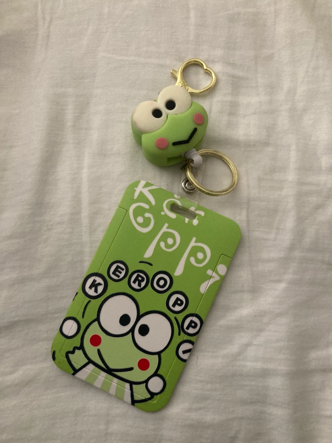 sanrio keroppi cardholder keychain - photo 2