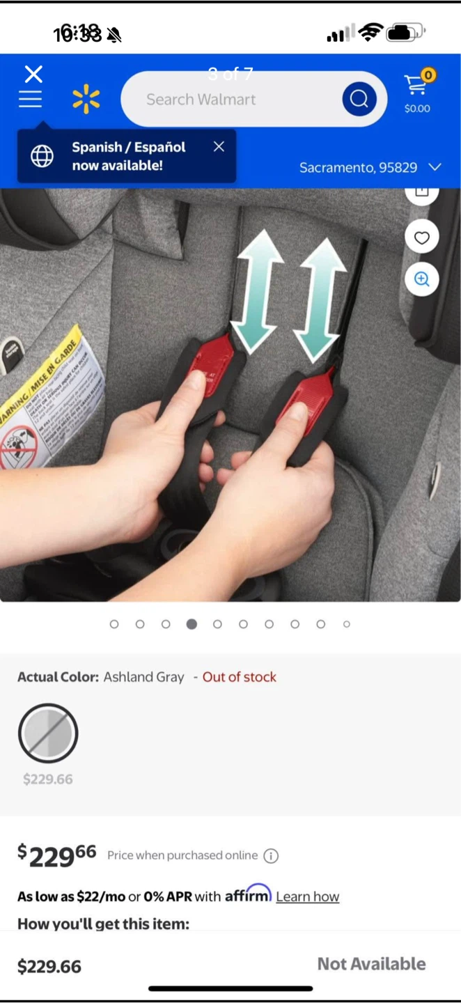 Evenflo Ashland Gray Car Seat - photo 3