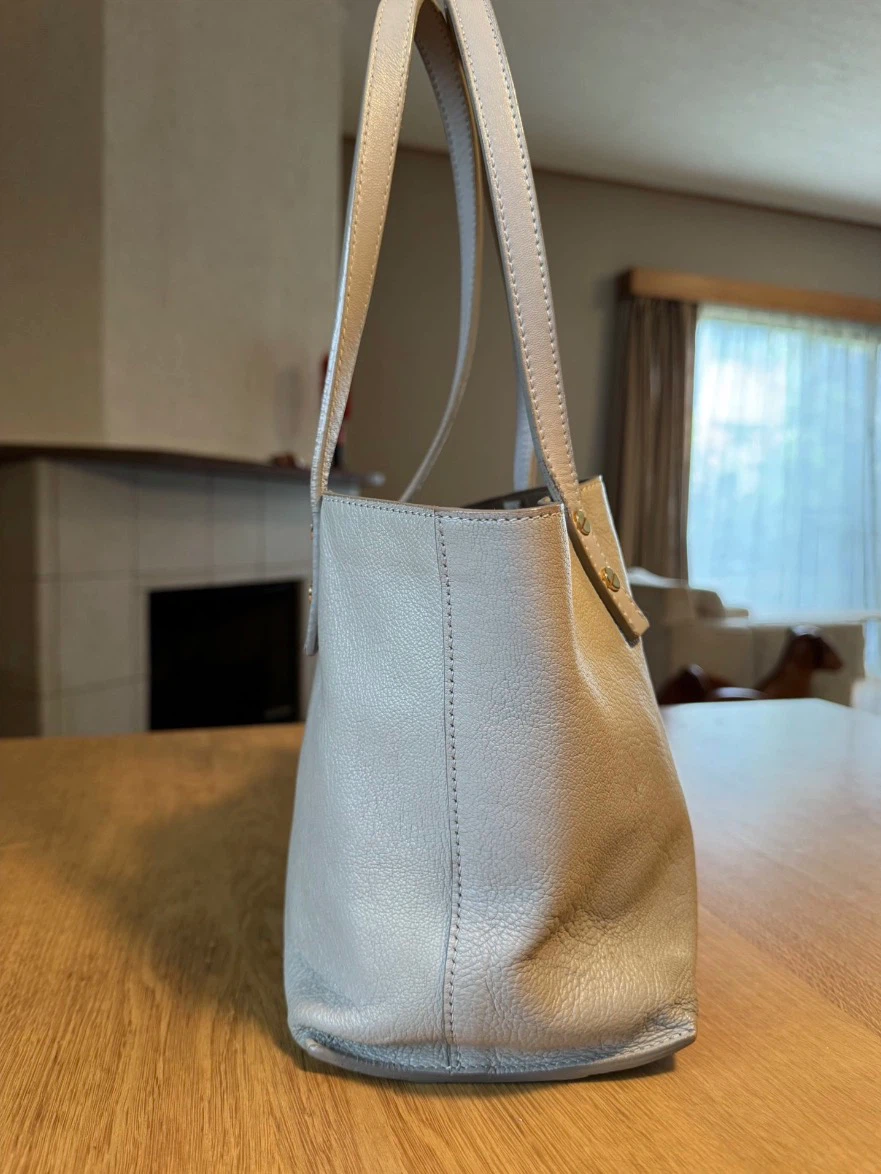 Chloé Light Grey Leather Tote Bag - photo 4