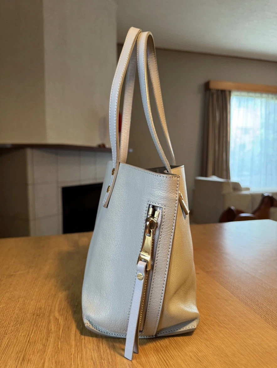 Chloé Light Grey Leather Tote Bag - photo 5