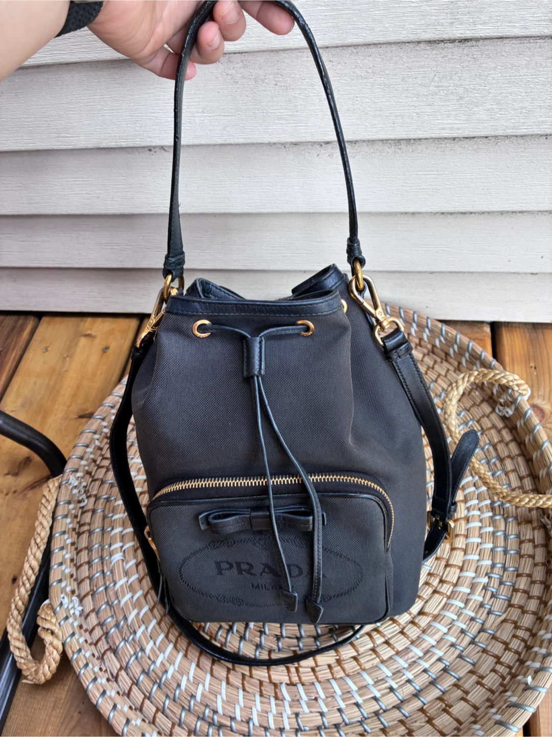 Prada bucket bag