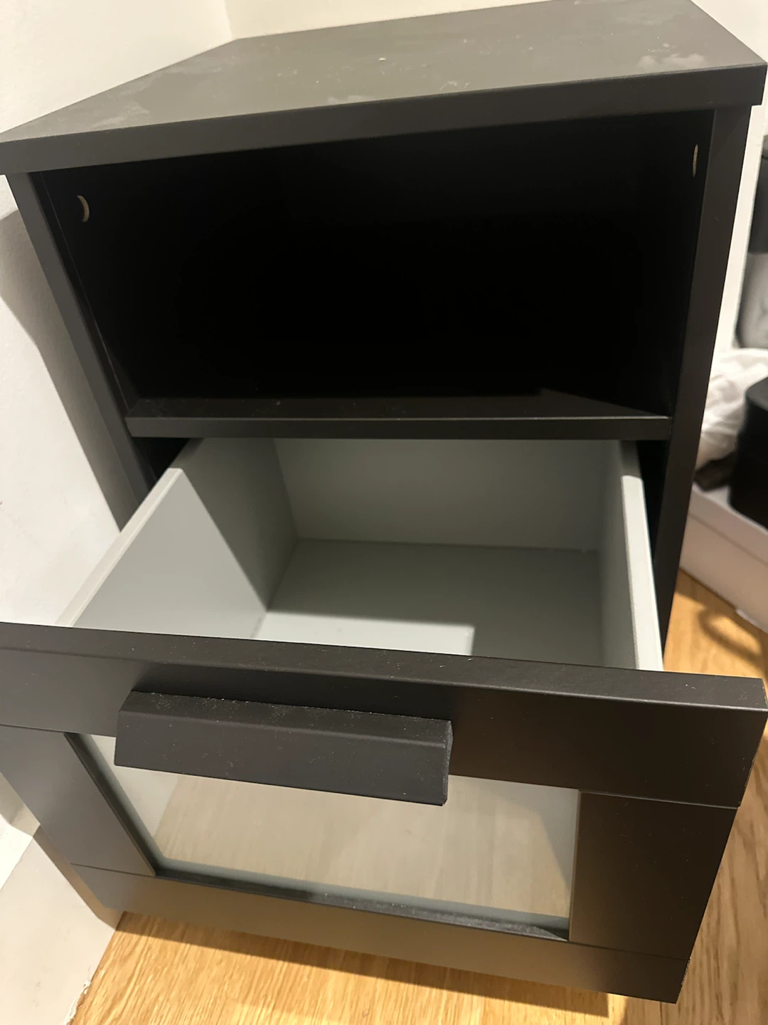 IKEA Malm Black-Brown Nightstand - photo 3
