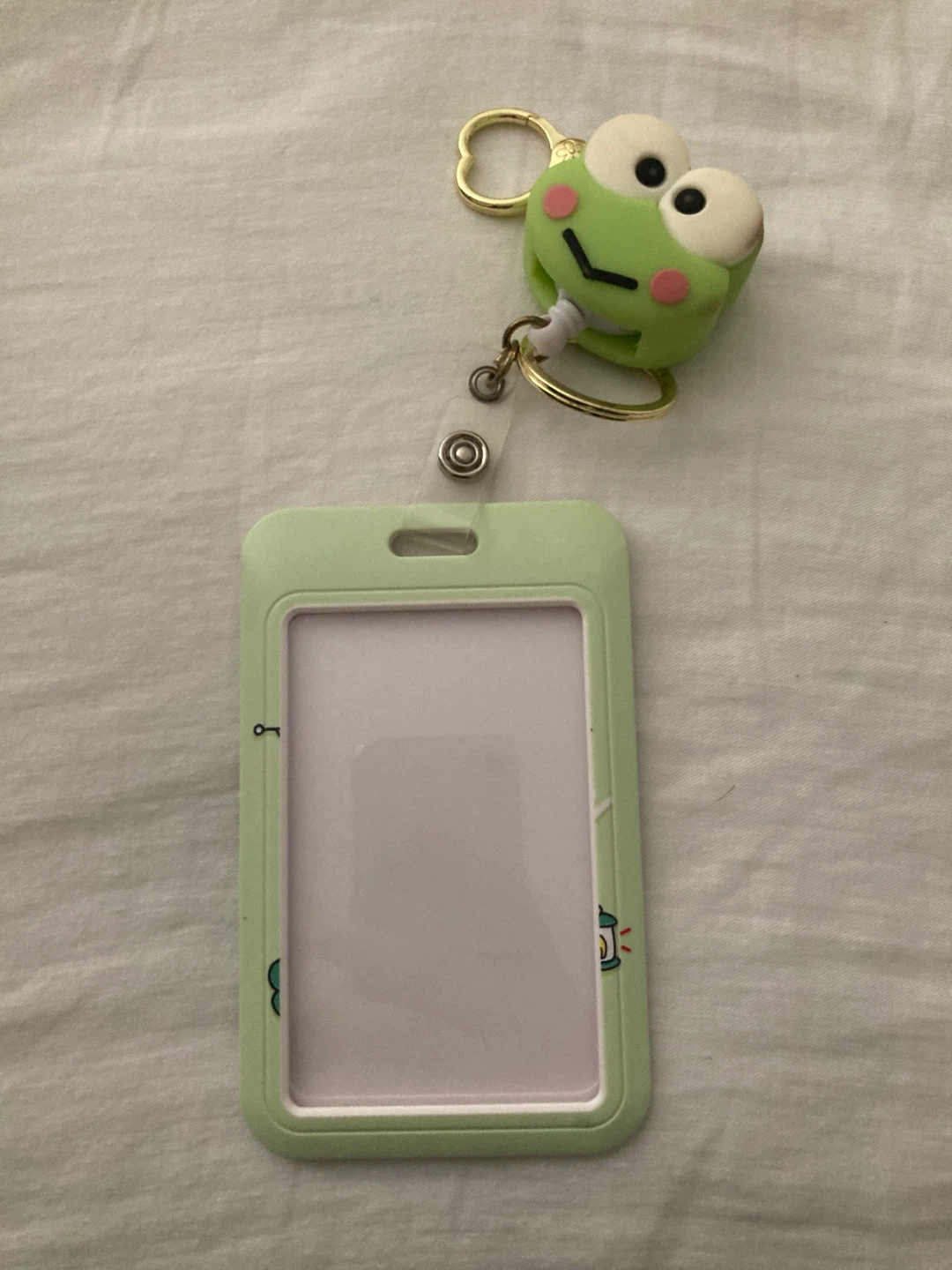 sanrio keroppi cardholder keychain