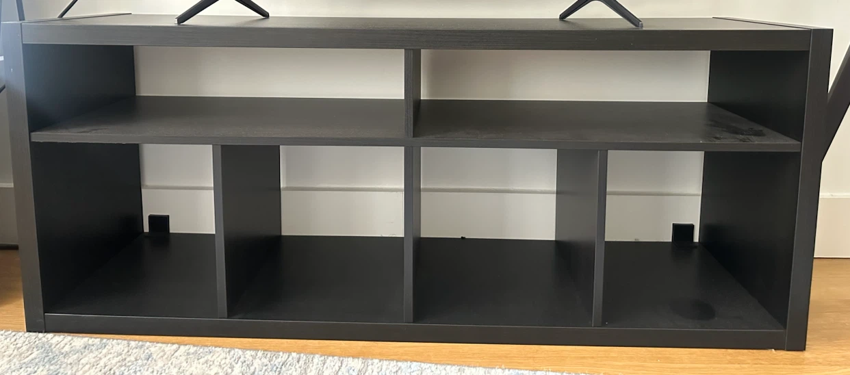 IKEA KALLAX Shelving Unit Black-Brown