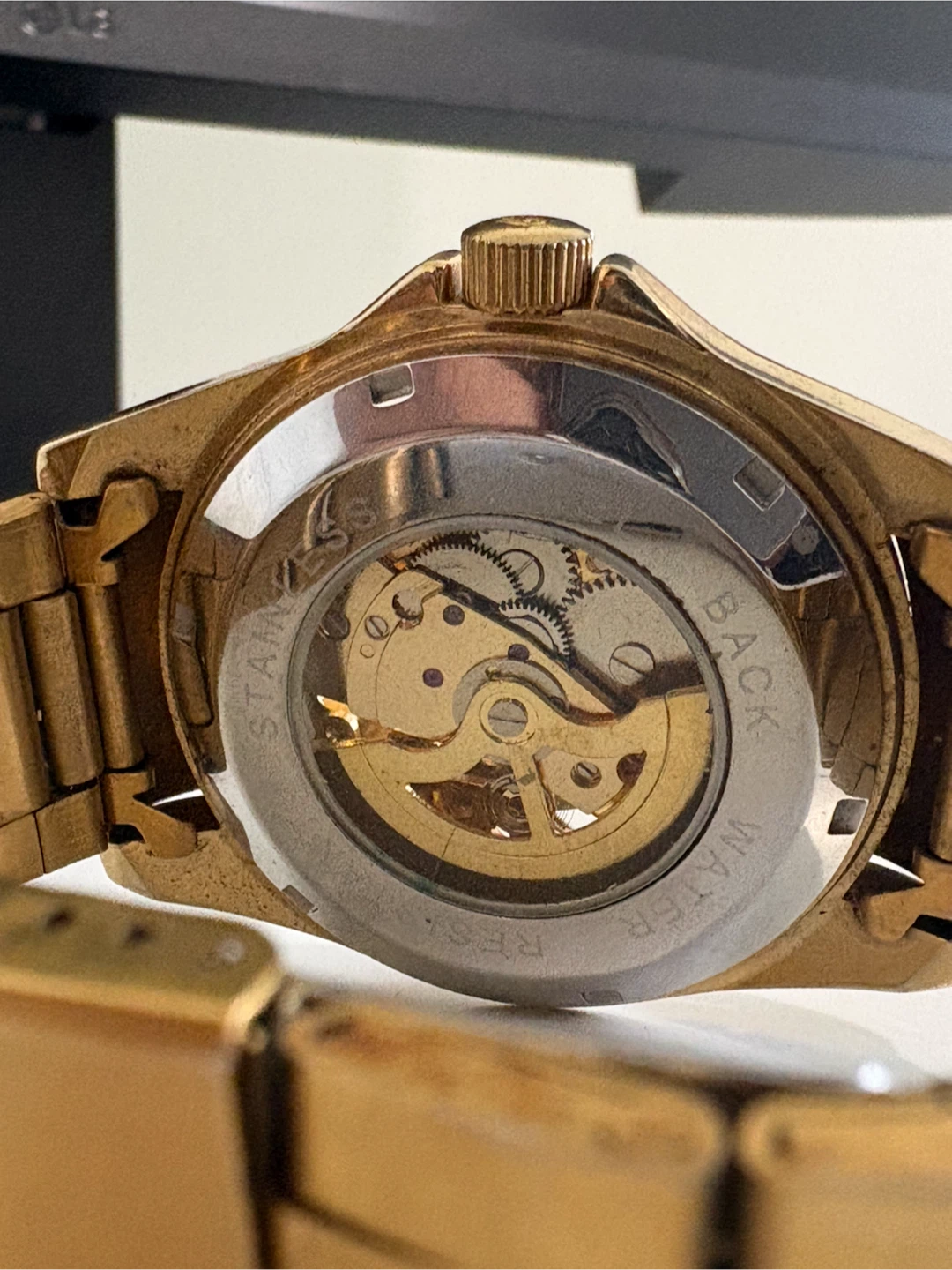 Gold-Tone Skeleton Wristwatch - photo 2
