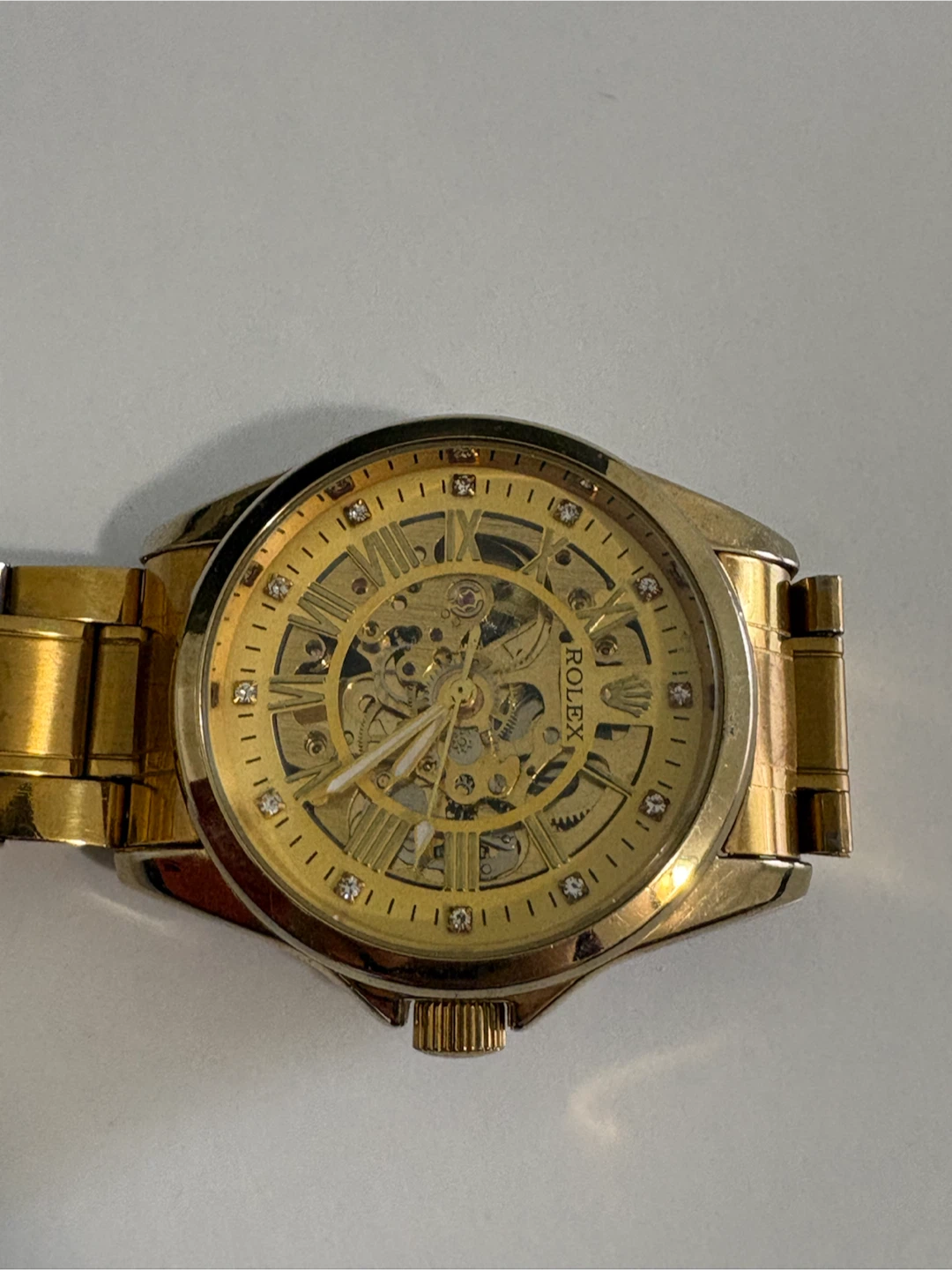 Gold-Tone Skeleton Wristwatch - photo 5