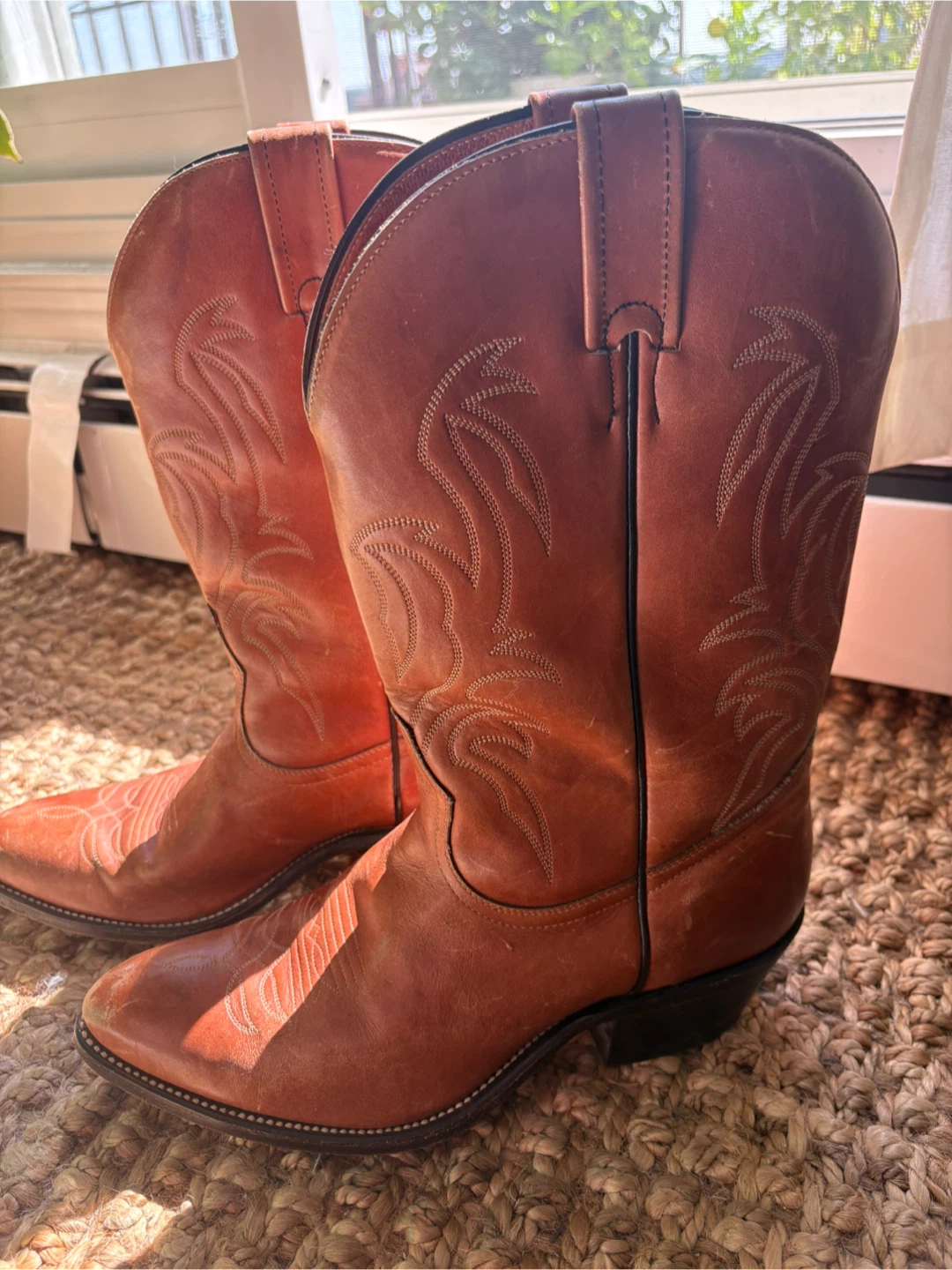Men’s Tan Leather Cowboy Boots